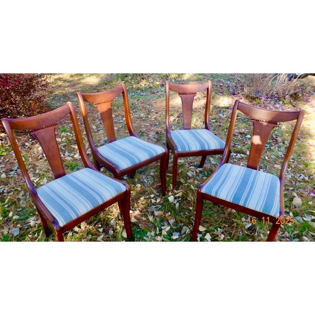 1960s 1960s Tell City Mahogany Chairs, Set of Four For Sale - Image 5 of 12