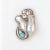 A fine Georg Jensen sterling silver pin or brooch. Model no. 100B. Designed by Georg Jensen. In the form of hand-hammered,...