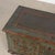 1836 Hungarian Original Hand-Painted Teal Flat Top Pine Trunk For Sale - Image 4 of 18