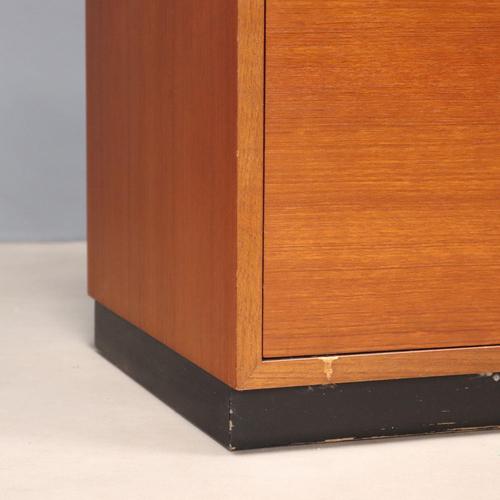 Brown Vintage Teak Veneer Bookcase from Zingg-Lamprecht, 1960s For Sale - Image 8 of 12