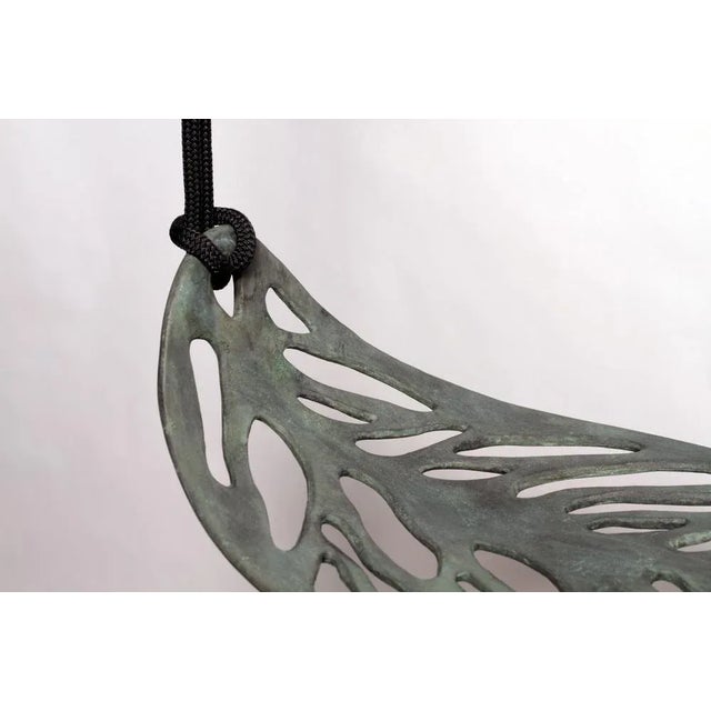 Autumn Leaf Bronze Swing by Verónica Mar For Sale - Image 4 of 4
