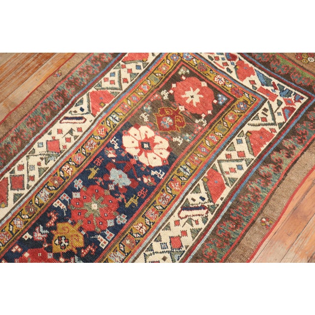Red Antique Zabihi Collection Persian Tribal Serab Runner - 2'10" x 12'4" For Sale - Image 8 of 8