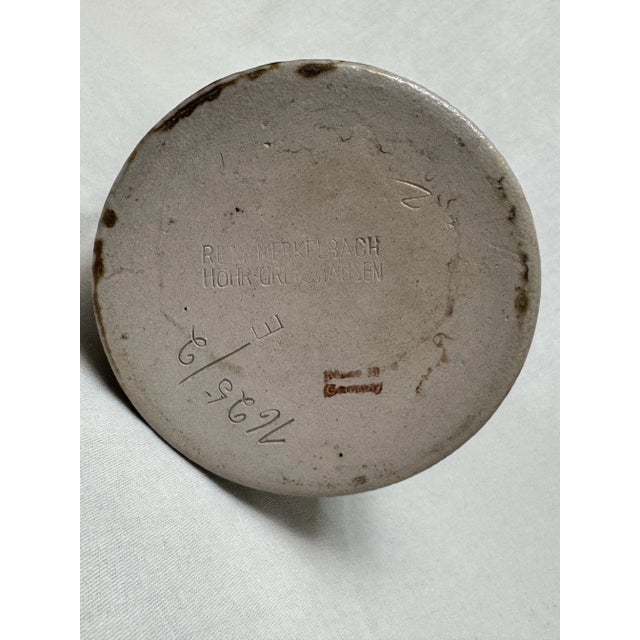 Art Nouveau German Pewter & Ceramic Pitcher For Sale - Image 9 of 9