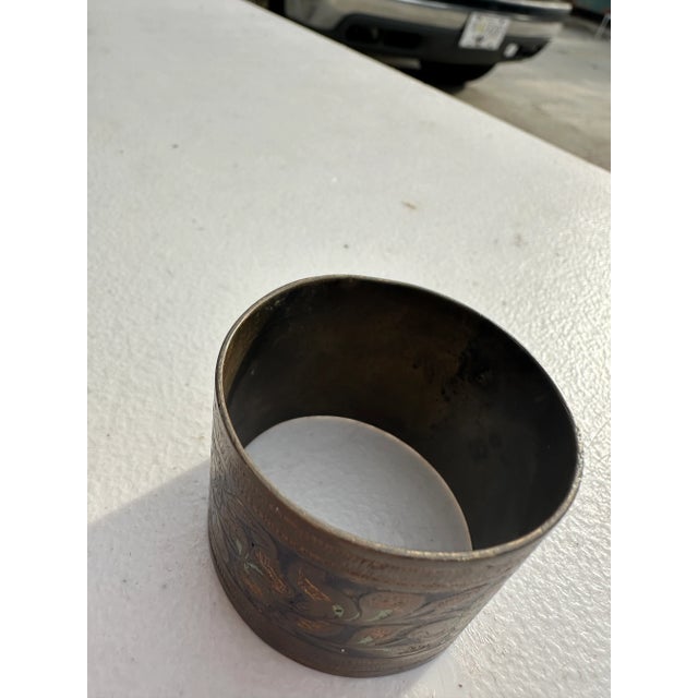 1970s 1970s Collection of Brass Napkin Holders- Set of 3 For Sale - Image 5 of 6