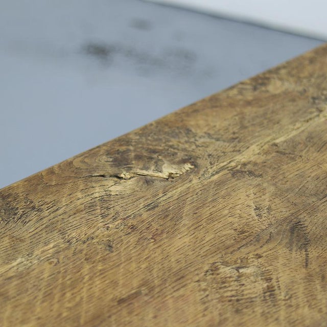 Rustic Antique Rustic Farmhouse Refectory Coffee Table in Solid Oak For Sale - Image 3 of 9