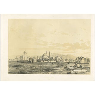 Cemetery of Isfahan, 1840, Litograph on Paper For Sale