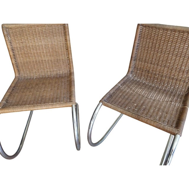 Bauhaus MR10 Chairs by Ludwig Mies Van Der Rohe for Thonet, Germany, 1960s, Set of 3 For Sale - Image 3 of 11