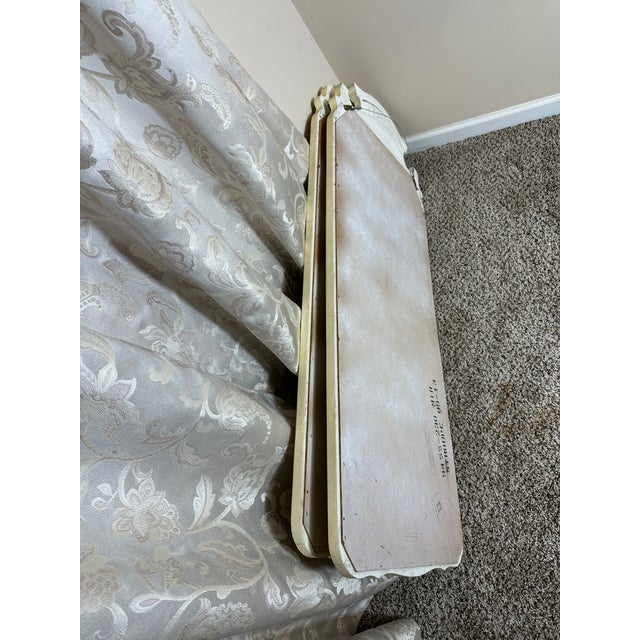 Pair of Vintage French Provincial Hand-Painted Wall Mirrors For Sale - Image 10 of 13