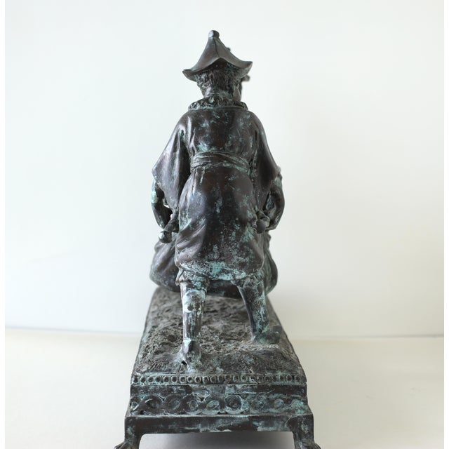 1990s Maitland-Smith Bronze Sculpture of Boys With a Litter For Sale - Image 16 of 16