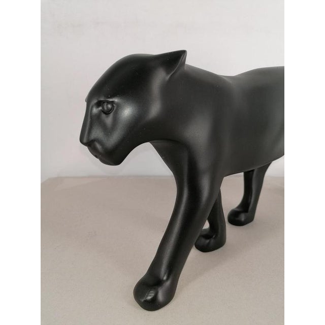 François Pompon (after) (1855-1933) (after) The black panther Resin sculpture, hand-patinated Molded from the original...