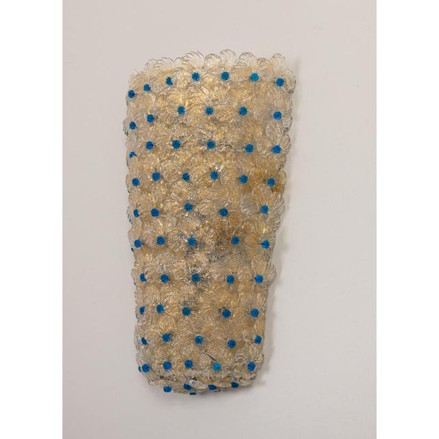 Large Murano Glass Wall Sconce from Barovier & Toso, Italy, 1970s For Sale - Image 4 of 14