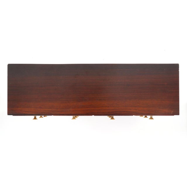1960s Mid Century Twenty Drawer Rosewood Wall Cabinet For Sale In New York - Image 6 of 8