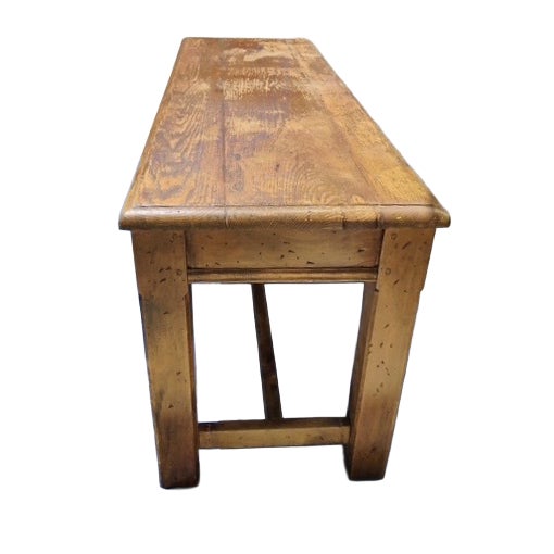 1980s Wooden Low Console Table/Bench/Children's Table For Sale - Image 4 of 5