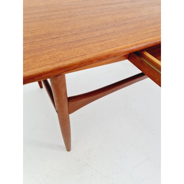 Vintage Danish Teak Coffee Table with Drawer from Arrebo Møbelfabrik, 1960s For Sale - Image 11 of 18