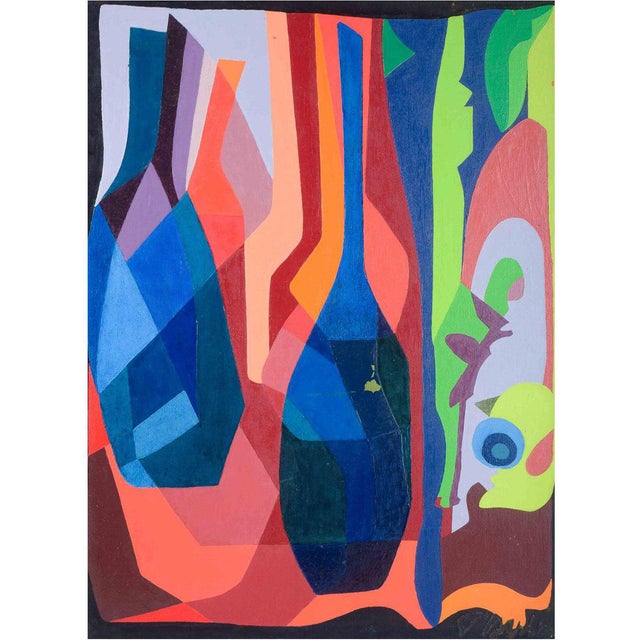 Tord Petter Berlin, Abstract Composition, Oil on Canvas For Sale