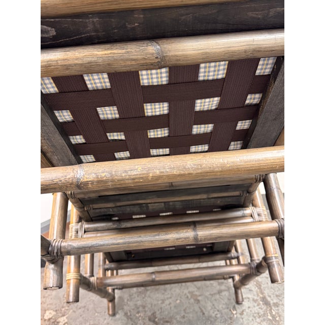 McGuire Furniture Bamboo Chaise Lounge, Circa 1970's For Sale - Image 12 of 12