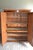 of a 19th-century German mahogany and walnut cabinet. The height is 175 cm. The width is 135 cm. The depth is 58 cm....