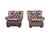This exceptional pair of Churchill-style leather lounge chairs embodies timeless English-inspired design with a refined,...