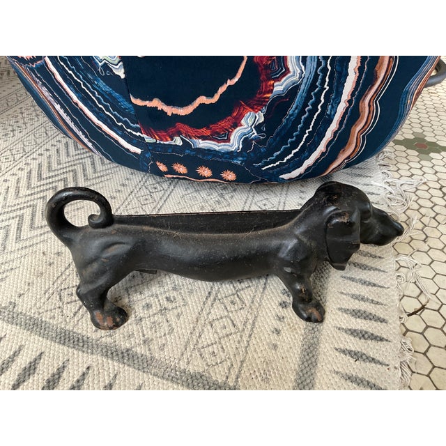Large Vintage Cast Iron Dachshund Boot Scraper For Sale - Image 13 of 13