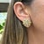 Gold Vintage Buccellati Etoilee 18k Yellow & White Gold Diamond Rope Clip on Earrings, A Pair For Sale - Image 8 of 8