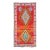 Vintage Moroccan Runner Rug in Red With Colorful Medallions | Rug & Kilim For Sale