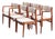 Danish Teak 60s 70s Set of 6 Benny Linden Erik Buch Attributed Teak Chairs For Sale