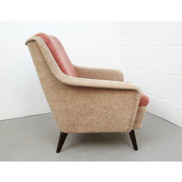 Mid-Century Modern Two-Tone German Pink Armchair, 1950s For Sale - Image 3 of 10