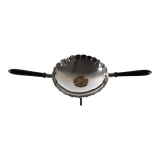Sterling Silver and Ebony Burner (Chofeta) For Sale