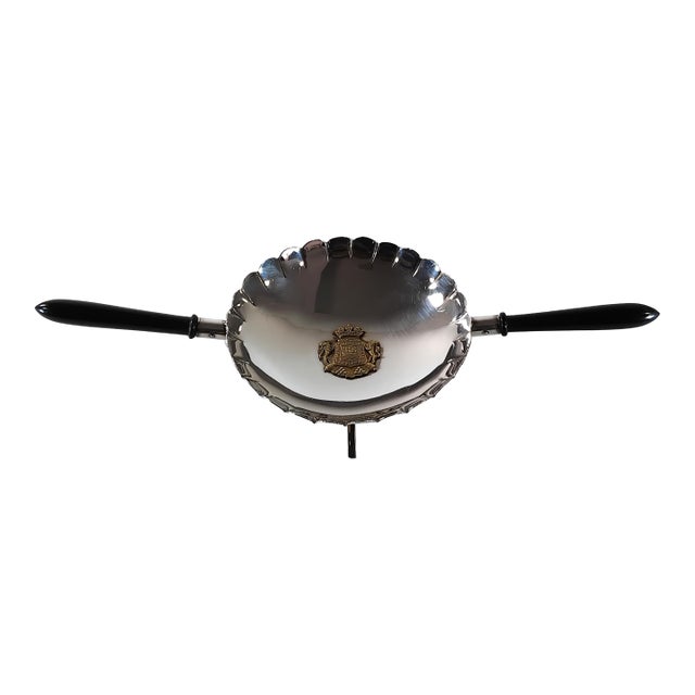 Sterling Silver and Ebony Burner (Chofeta) For Sale