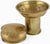 Vintage Art Deco German Brass Can and Bowl from Kupo, 1920s, Set of 2 For Sale - Image 3 of 7