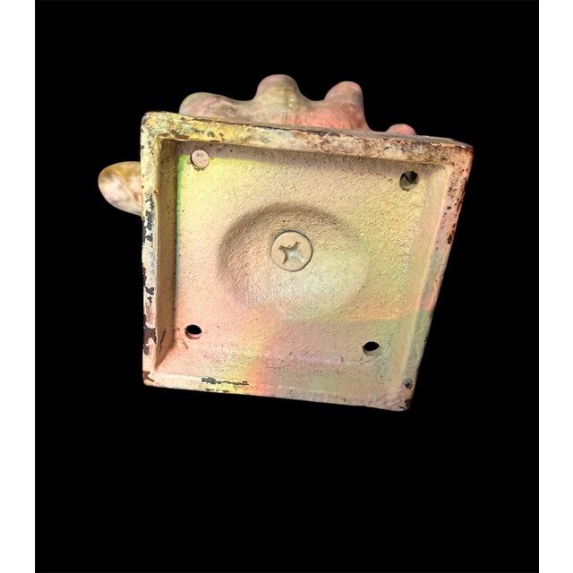 1990s 1990s Wall Mount Iron Hand Adjustable Metal Hand For Sale - Image 5 of 5