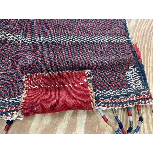 Early 20th Century Antique Persian Handmade Kurdish Salt Bag For Sale - Image 5 of 9