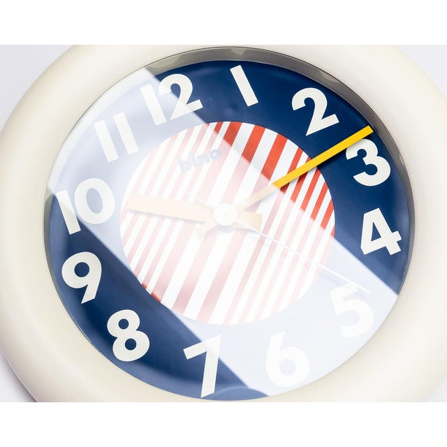 Ivory Bino Quartz Wall Clock, 1980s For Sale - Image 8 of 10