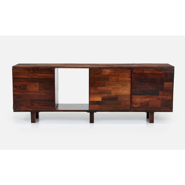 Jorge Zalszupin Jorge Zalszupin Rosewood Mid-Century Credenza for L'Atelier, Brazil, 1960s For Sale - Image 4 of 10