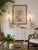 Charming pair of vintage table lamps featuring sculptural pineapple-form bodies crafted in textured white plaster. The...