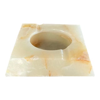 Mid-(20th)-Century Alabaster Ashtray For Sale