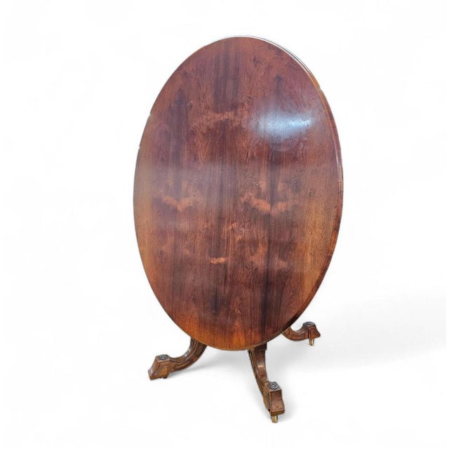 Victorian Oval Tilt-Top Table Breakfast Table, 1840s For Sale - Image 18 of 18