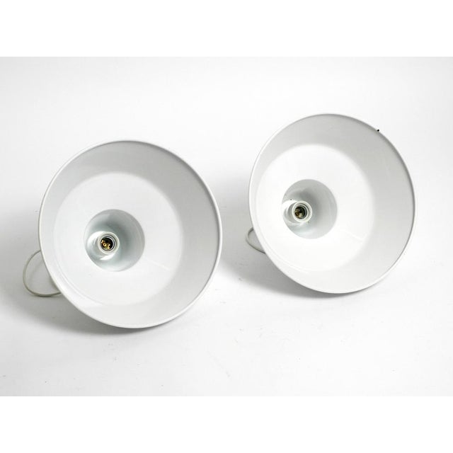 White Metal Enamel Ceiling Lamps by Axel Wedel Madsen for Louis Poulsen, 1960s, Set of 2 For Sale - Image 8 of 18