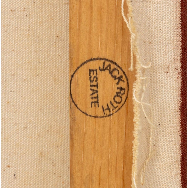 Jack Roth "Idem - 5" Acrylic on Canvas, 1982 For Sale - Image 11 of 12