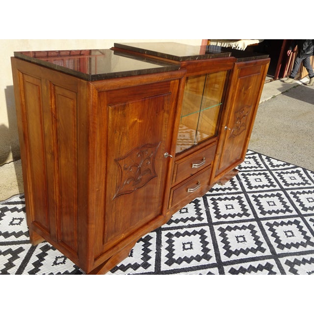 Vintage Sideboard in Walnut, 1950s For Sale - Image 15 of 18