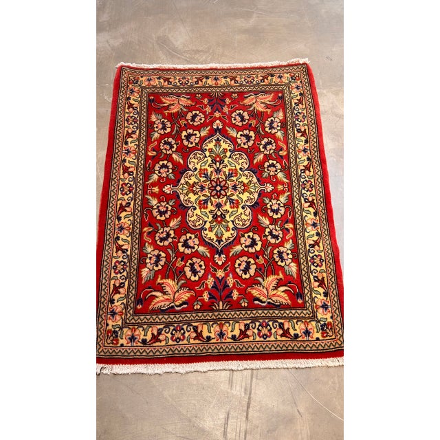 1950s Vintage Persian Saruk Rug - 2'6"x3'8" For Sale - Image 4 of 7