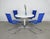 Set of four blue cantilever chairs, model B 20, by Tecta from the 1980s. The B 20 cantilever chair was developed by Tecta...