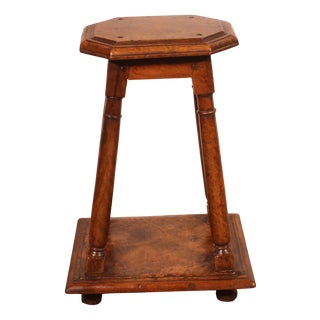 Early 17th Century Henri II Walnut Stool For Sale