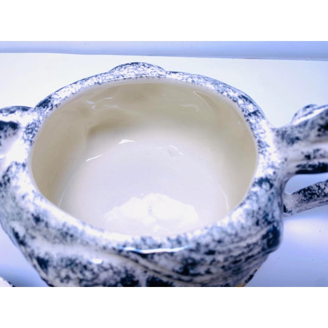 Ceramic Antique White Ceramic Rooster Teapot, Made in 1963 For Sale - Image 7 of 9