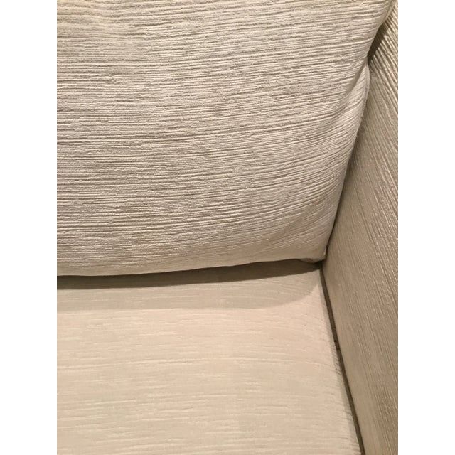 Caracole Modern Off-White Ribbed Chenille Club Chair For Sale In Atlanta - Image 6 of 8