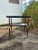 Mid-Century Modern Mid Century Modern Slate + Wood Side Table | Glass Top Cover + Brass Hardware For Sale - Image 3 of 12