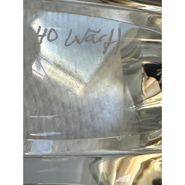Goran Warf for Kosta Boda--Sculptural Swedish Art Glass Rimmed Bowl For Sale - Image 12 of 18