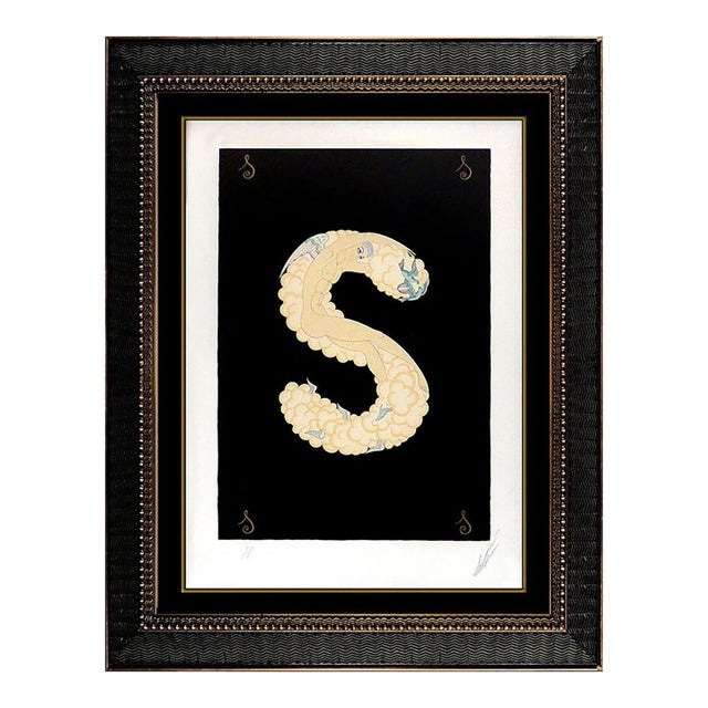 1970s Letter S, Erté For Sale