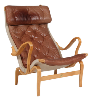 Vintage Pernilla Lounge Chair by Bruno Mathsson for Dux, 1980s