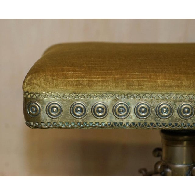 Mid 19th Century Italian Dragon Gilt Bronze Stool, 1860s For Sale - Image 5 of 18